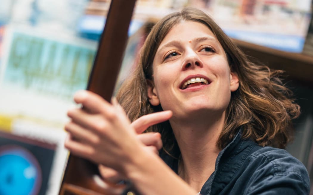 Porridge Radio singer Dana Margolin at London's Rough Trade Records in October 2024.