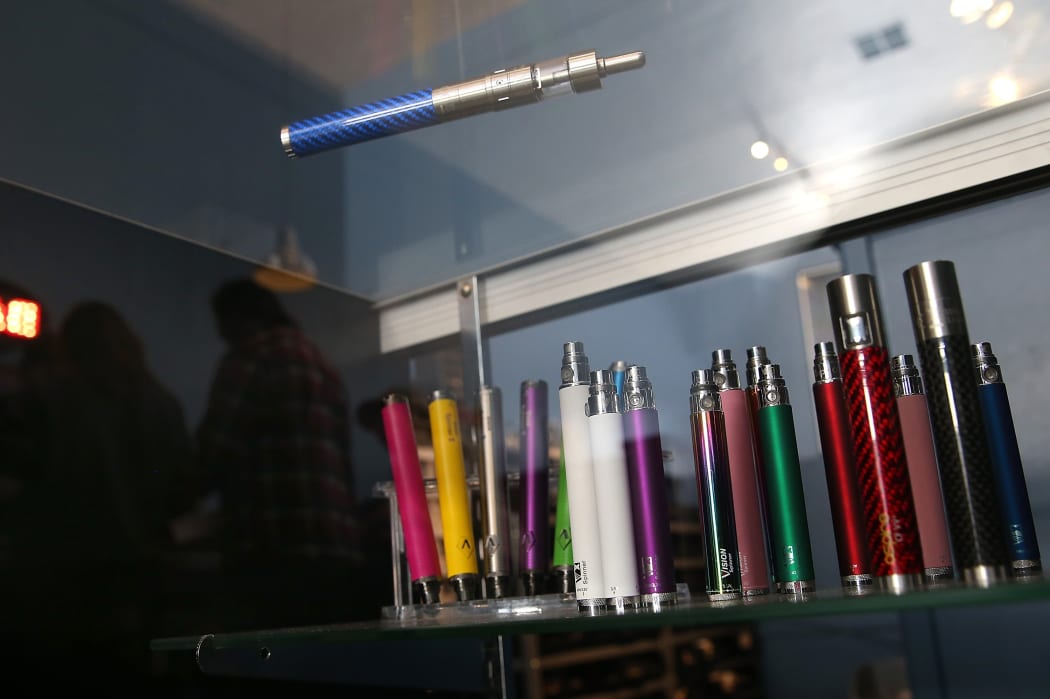 E-cigarettes on display in a shop in California