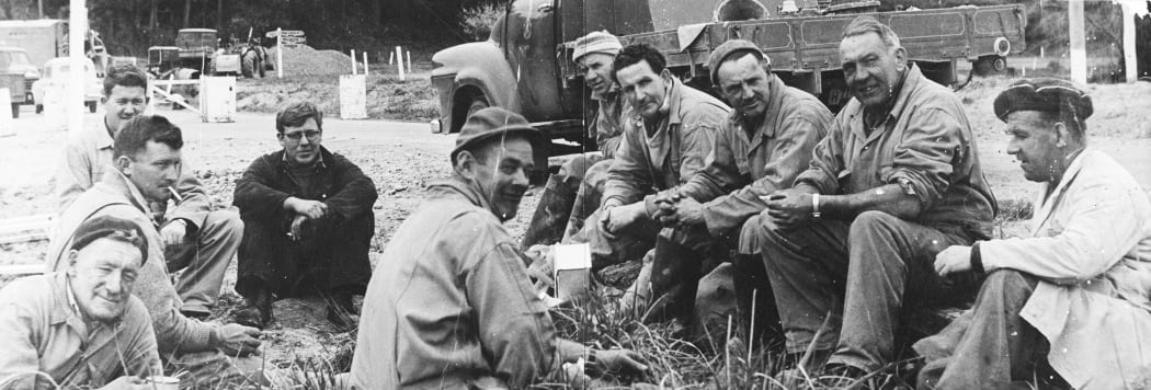 Roadmen's Morning Tea, c. 1950.
