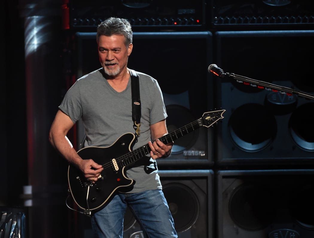 Eddie Van Halen of Van Halen performs onstage during the 2015 Billboard Music Awards.