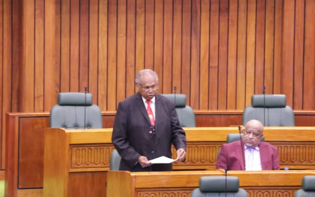 Dr Allan Marat speaks on Bougainville in PNG's Parliament, 27 August 2026