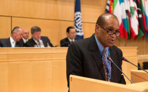 The Fiji health minister, Jone Usamate.