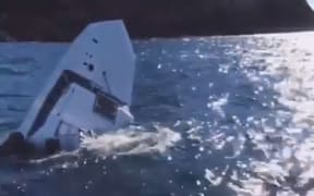 The boat went down quickly near Karewa Island, off the coast of Tauranga.