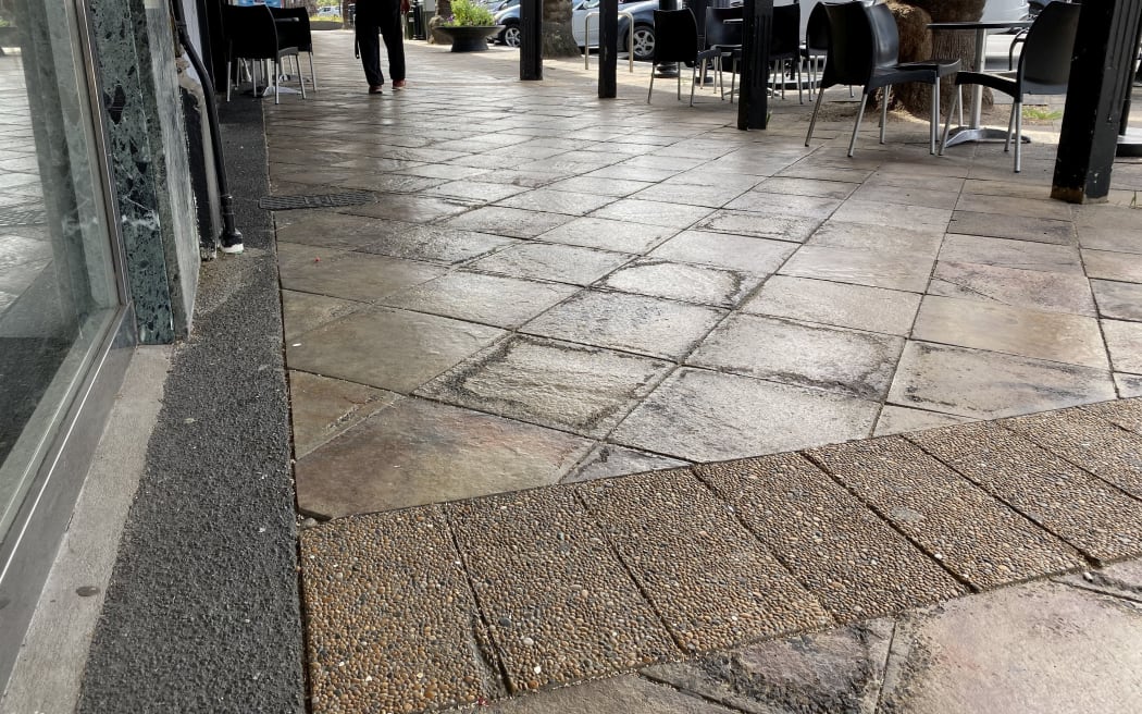 The paved footpaths were installed in 1999 as part of efforts to spruce up Gisborne for the new millennium.
