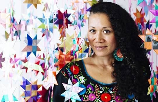 Samoan weaving artist Maryann Talia Pau.