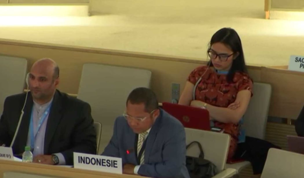 Speaking at the UN Human Rights Council in Geneva, Andreano Erwin from Indonesia's Permanent Mission at the UN responds to concerns about human rights abuses in West Papua.