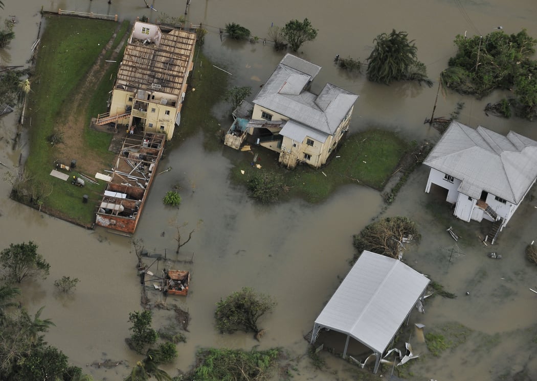 The aftermath of Cyclone Yasi at Tully, Queensland, in February 2011.