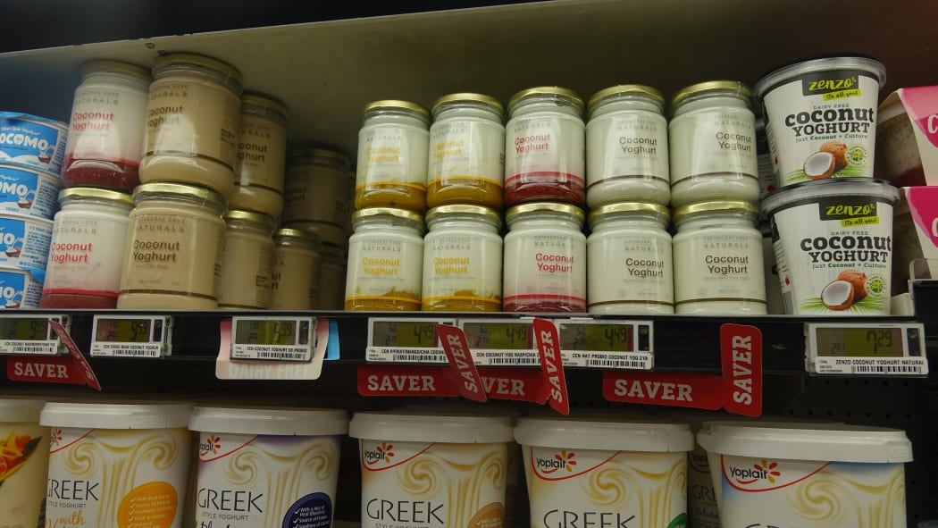 A range of coconut milk-based yoghurt products.