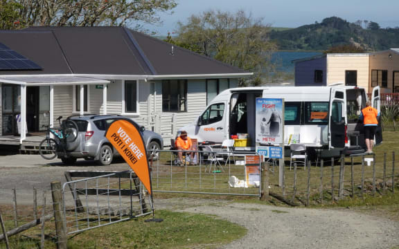 New Zealand's northernmost voting station outside Te Hāpua's Whakawhiti Ora Pai health clinic.