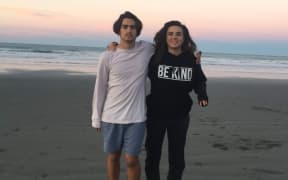 Kira Mance Freire with brother Luam.