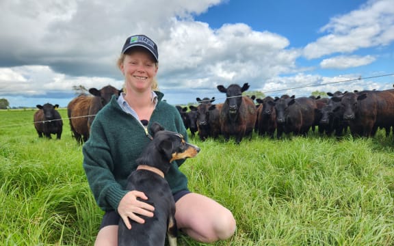 Sarah manages the stock on the family farm near Bunnythorpe