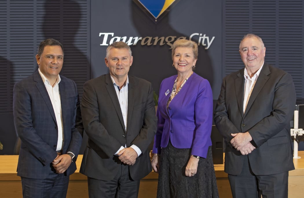 Commissioners Shadrach Rolleston, Bill Wasley, Anne Tolley and Stephen Selwood.