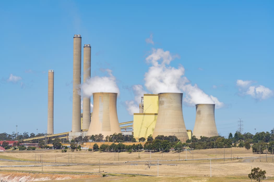 An undated file photo shows a coal-fired power station in Australia