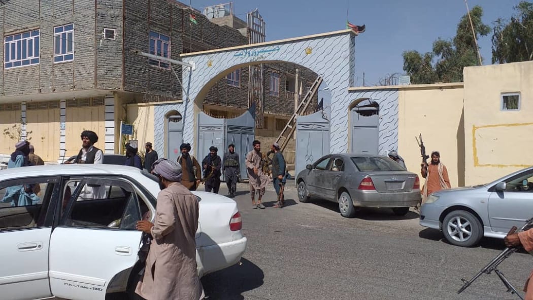 Afghanistan provincial govt building in the city of Sheberghan.