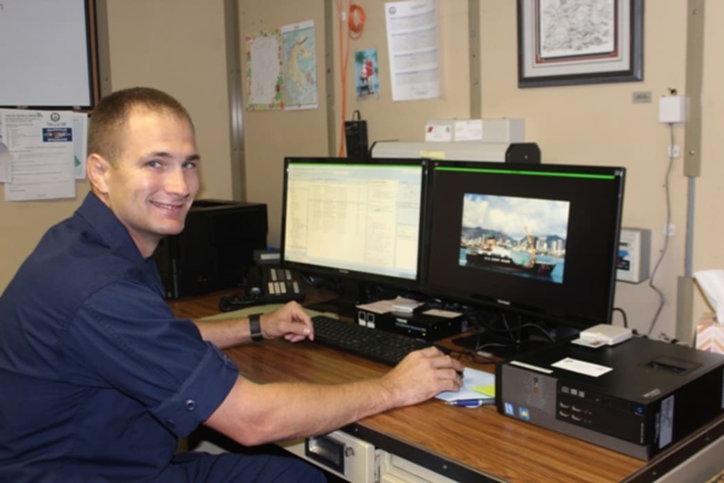 Brendan Harris, Commanding Officer of the US Coast Guard Cutter Kukui.
