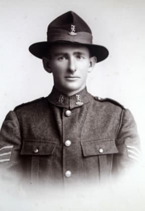 Image of Deborah Taylor's older brother George killed in 1917