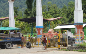 The border between Indonesia and Papua New Guinea is in a heavily forested region where illegal logging operations have persisted for years.