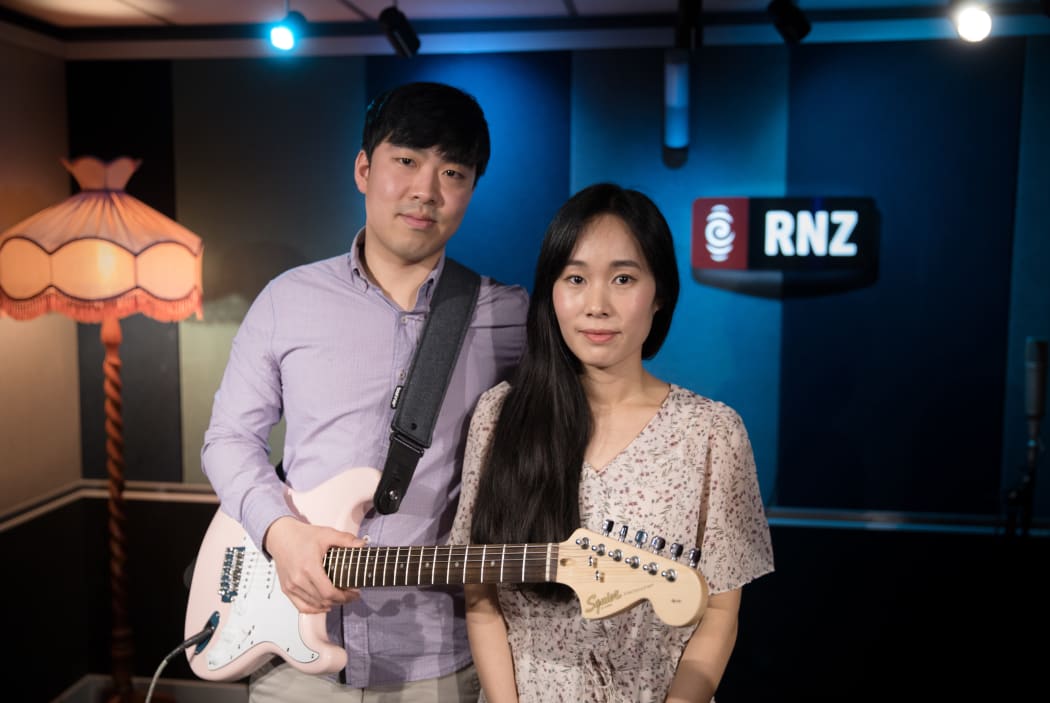 The Korean couple have used music to learn more about MÄori culture and language. Daniel Chung (pictured left) and Ashley Chung (pictured right).
