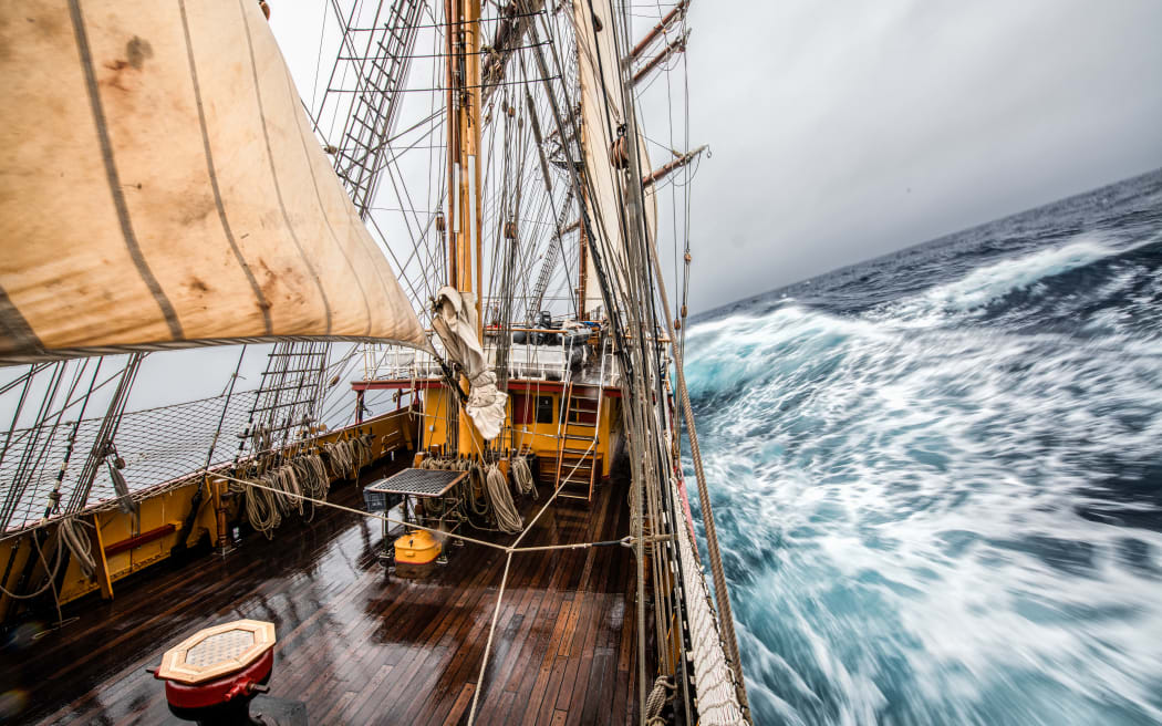 The historic tall ship Bark EUROPA.