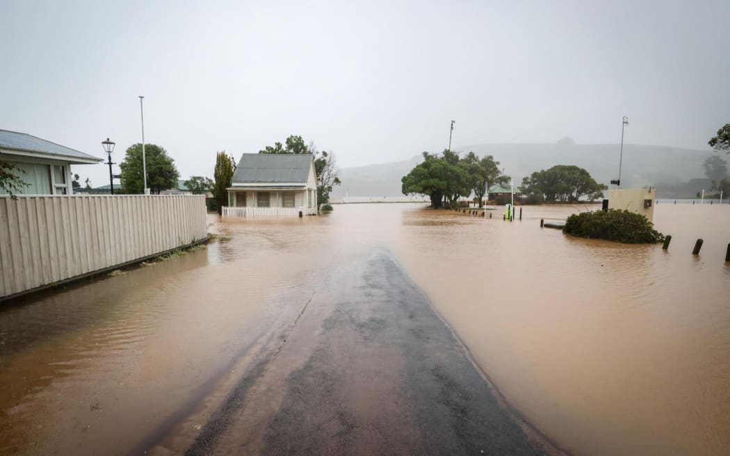 Flooding around Akaroa, Banks Peninsula, 17 February 2026.