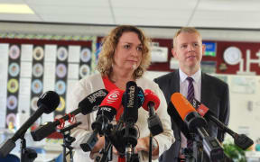 Jan Tinetti and Chris Hipkins