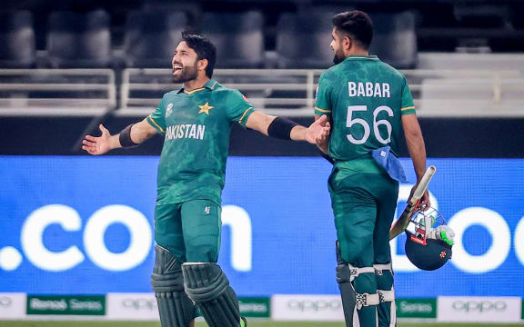 Pakistan openers Mohammad Rizwan and captain Babar Azam.