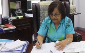 The President of the Marshall Islands, Hilda Heine.