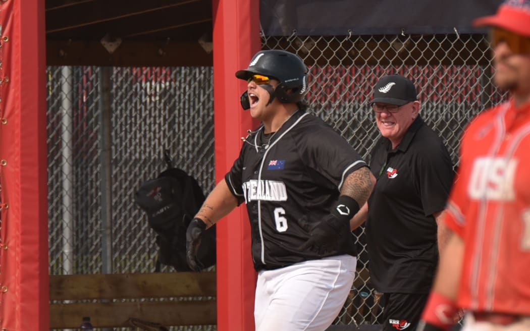Jerome Raemaki clutches a walk-off automatic homerun in the bottom of the seventh inning, securing the win against a strong team USA.