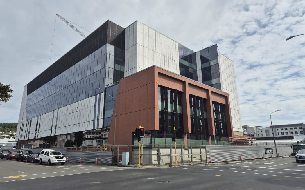 The Dunedin Hospital new outpatient building, which is on track for completion next year. The building that has been controversial is the inpatient building.