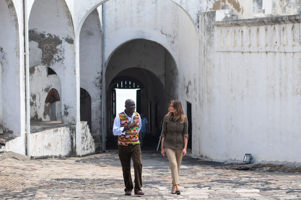 Melania Trump is on a solo tour of Africa to promote her children's welfare programme.