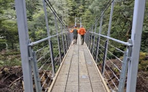 The replacement Sylvan Bridge is now open, reconnecting access to a popular Glenorchy trail and southwest Otago backcountry. Credit: DOC