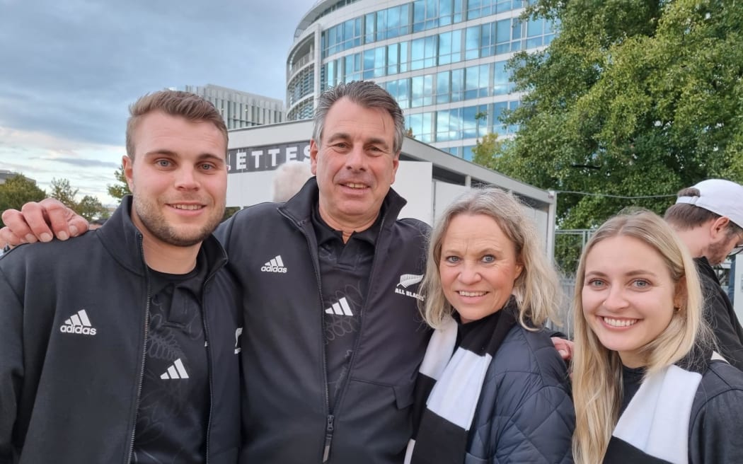 Fans at the Rugby World Cup 2023 in France ahead of the All Blacks vs Argentina game on 21 October.