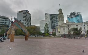 Aotea Square in Auckland CBD.