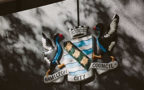 Hamilton's coat of arms.