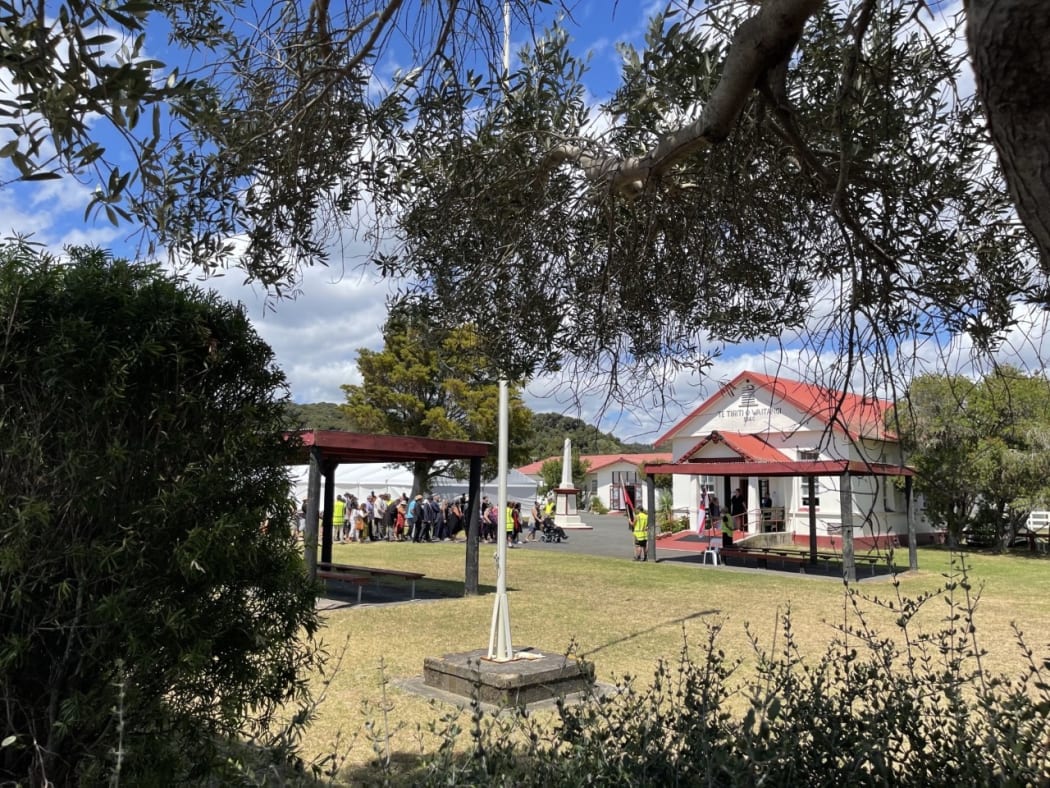 Labour MPs welcomed onto Te Tii marae on 2 February.