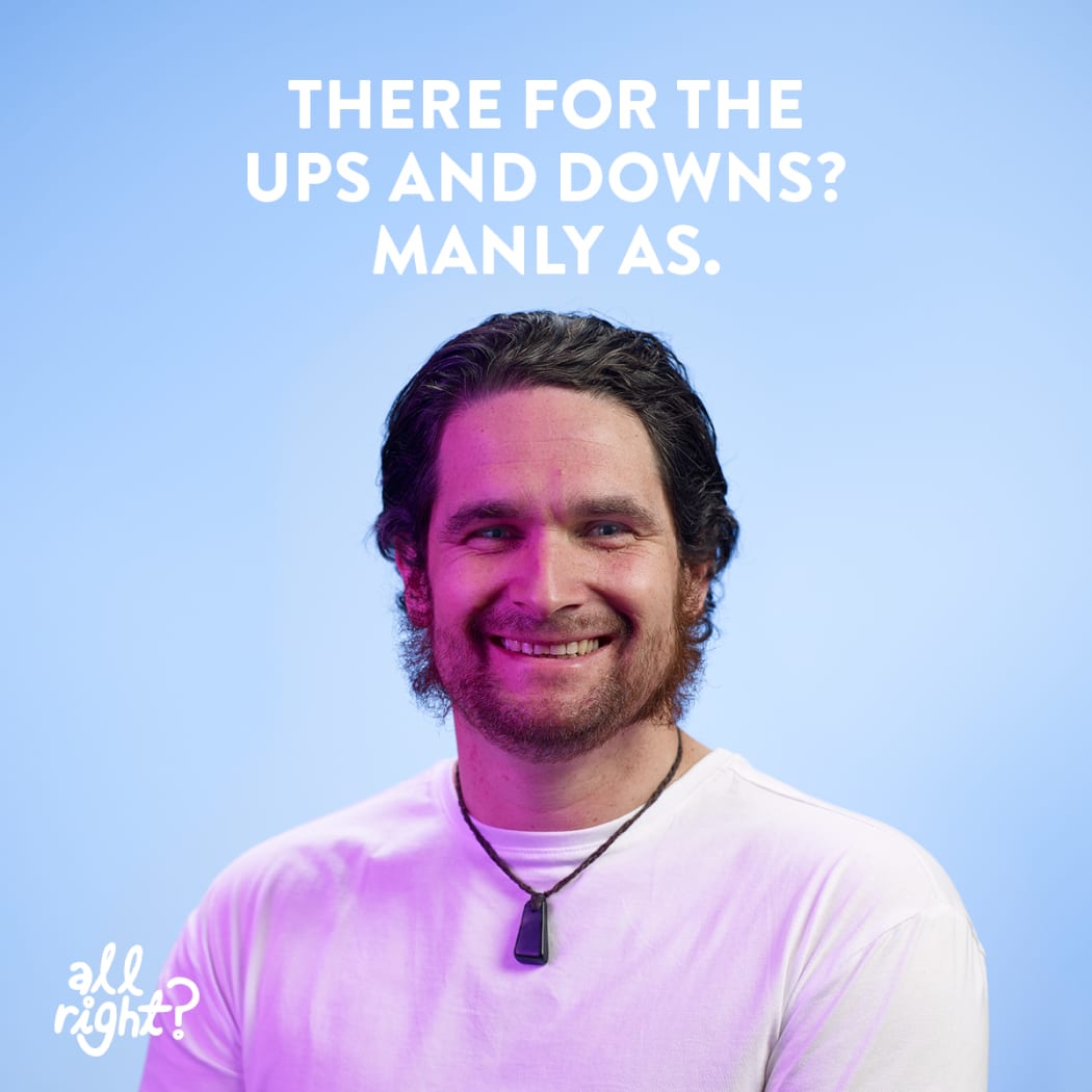 Greg in the "Manly As" Campaign