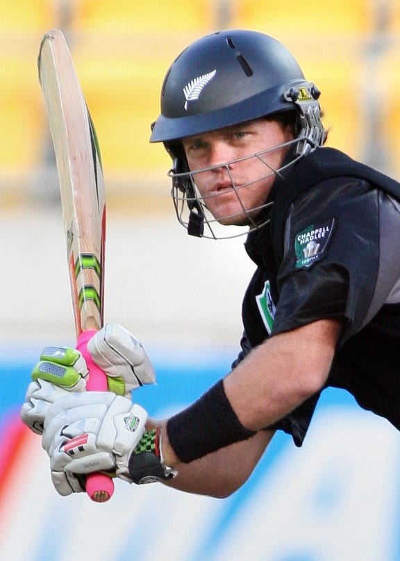 Lou Vincent - now playing with a straight bat.