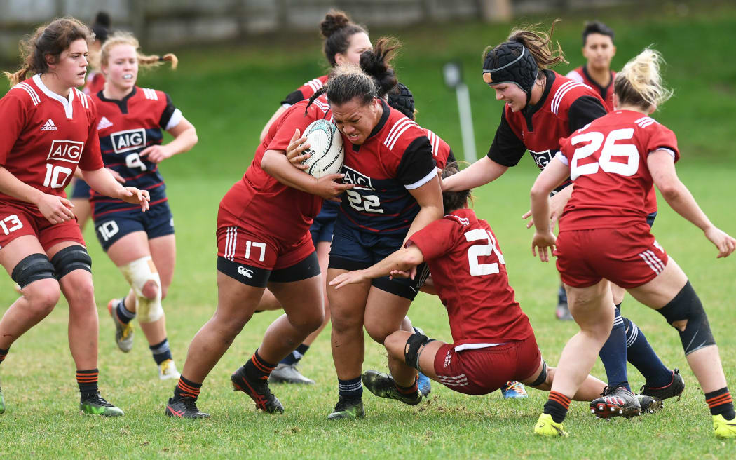 Black Ferns and wider training group training at East Coast Bays Rugby Club