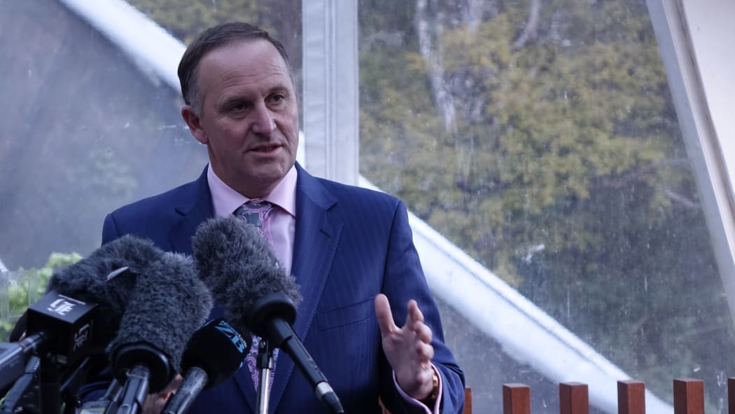 John Key at the announcement today.