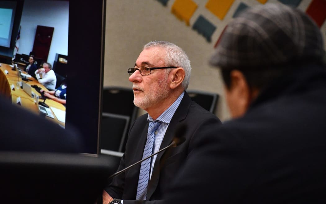 Infrastructure and environment group manager Stavros Michael at a September meeting