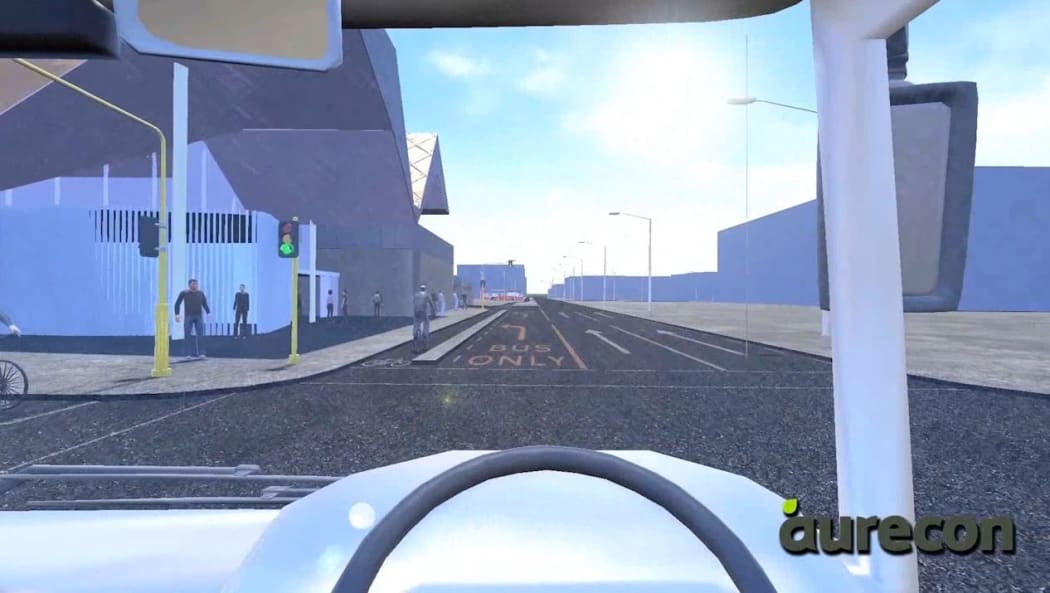 Virtual reality bus.