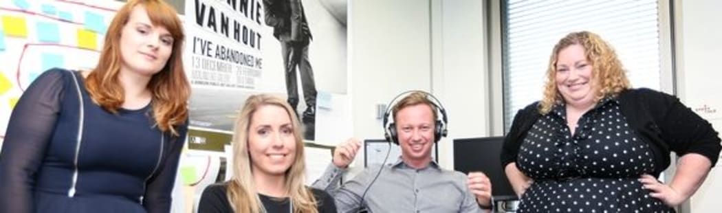 The Wireless team from left: Elle Hunt, Lena Hesselgrave, Marcus Stickley and Megan Whelan.