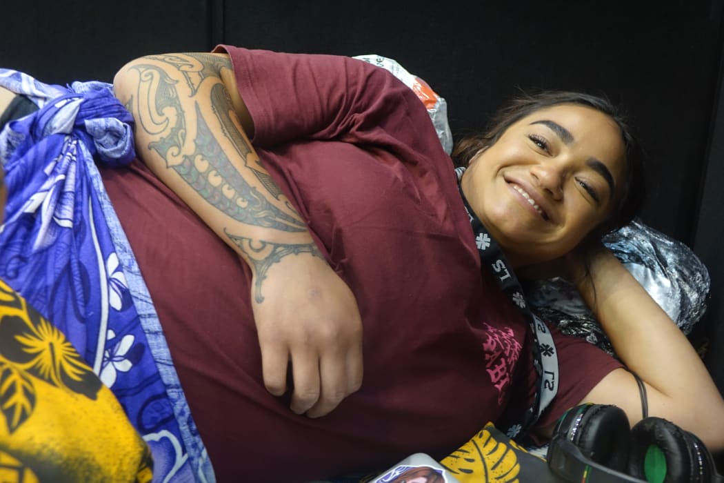 Nature Edwards says her mother inspired her to try a traditional tattoo.