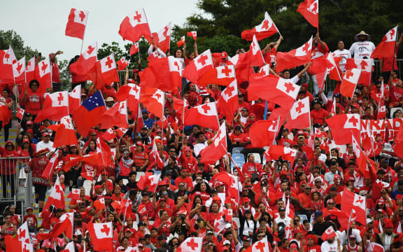 Tongan fans turned out in force at Mount Smart Stadium during the Rugby League World Cup.