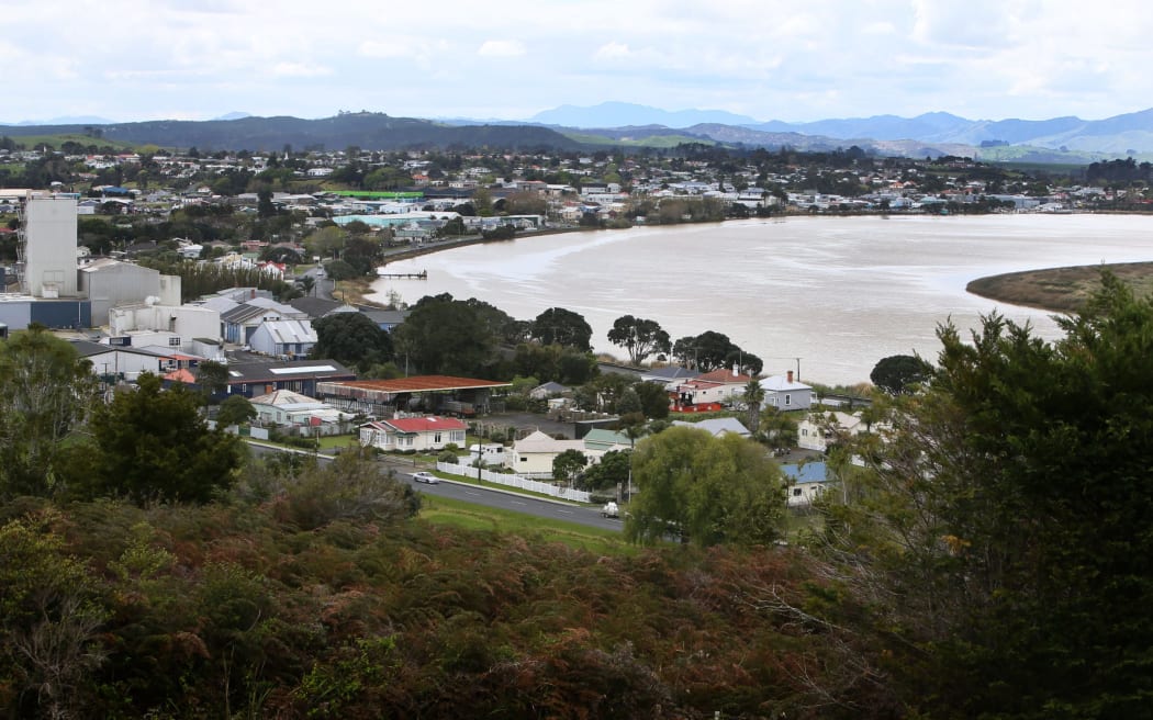Northern Wairoa flows past Kaipara's Dargaville