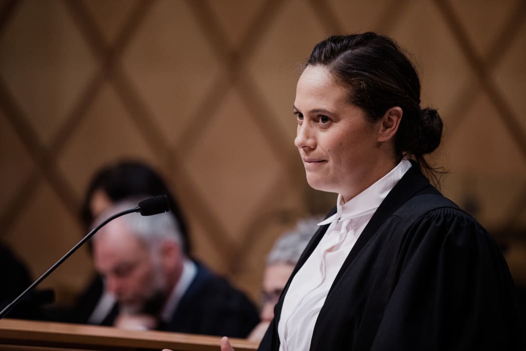Natalie Coates, counsel for the appellant at a Supreme Court hearing on whether an appeal for the convicted child sex offender, Peter Ellis, should continue after his death based on tikanga Māori.