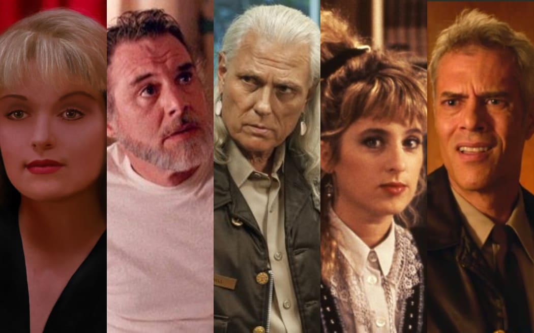Twin Peaks stars (from left) Sheryl Lee, Al Strobel, Michael Horse, Kimmy Robertson and Dana Ashbrook.
