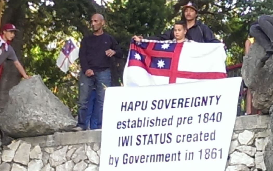Ngapuhi protest.