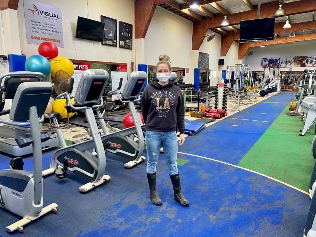 Kumeū Gym owner Cassie Keegan expects that very little will be salvageable because the water was contaminated.