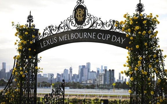 Flemmington race course archway in Melbourne.